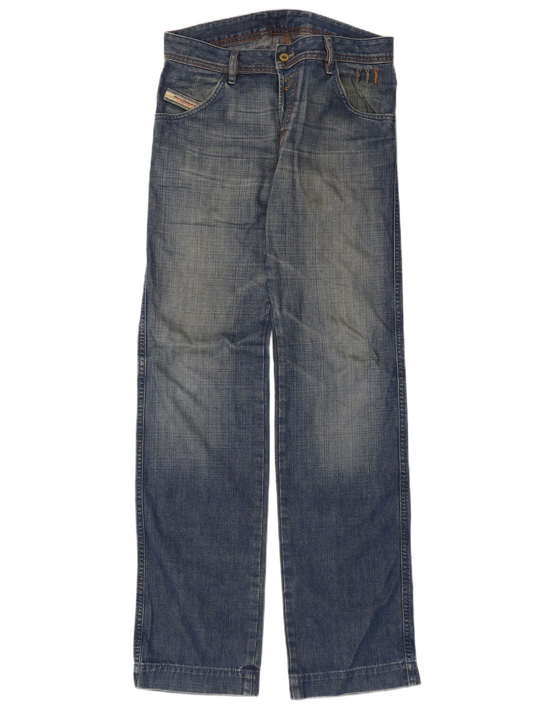 Diesel Vaqueros Rectos Hombre W29 L35 Algodón Azul