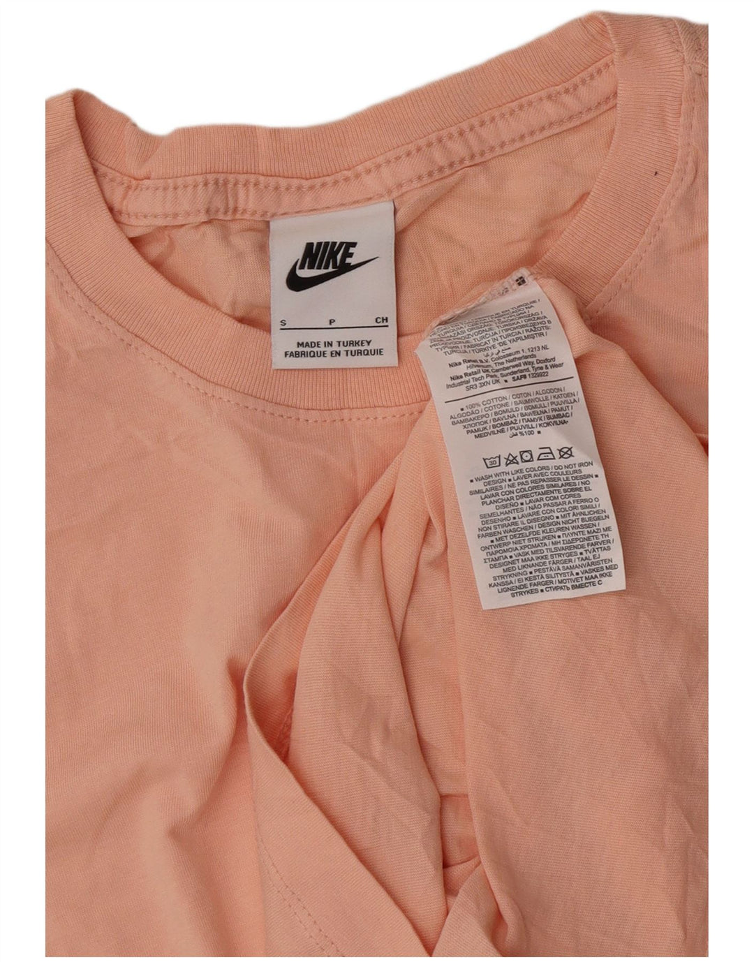 Camiseta Nike Hombre Top Small Rosa Algodón
