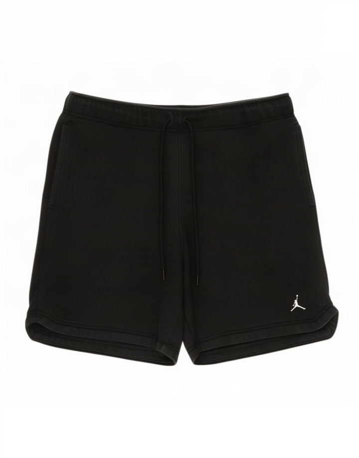 Jordan - Pantalones cortos deportivos para hombre, algodón negro mediano