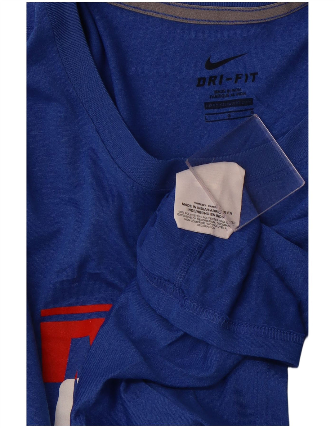 NIKE Mujer Allen Basketball Graphic Camiseta Top UK 40 Grande Azul