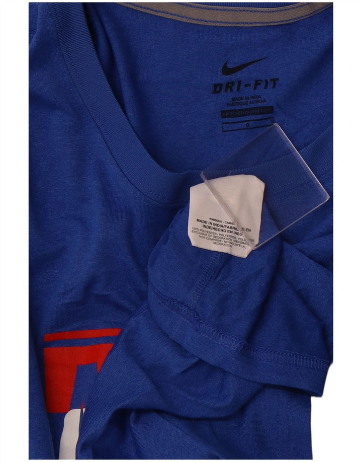 NIKE Mujer Allen Basketball Graphic Camiseta Top UK 40 Grande Azul