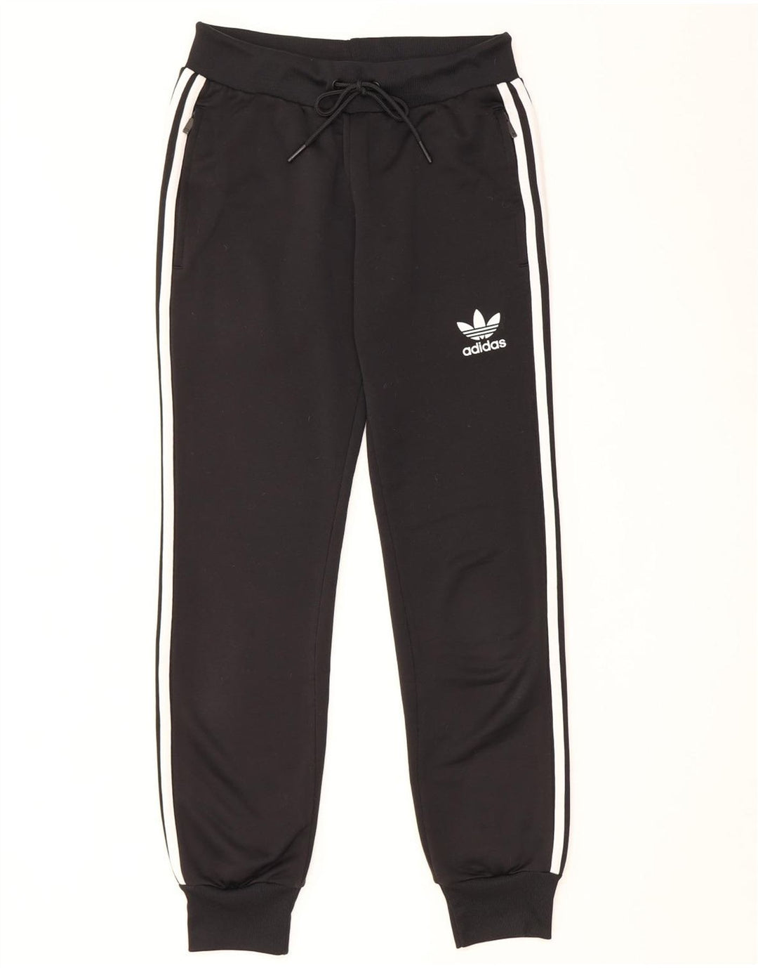 Adidas Mujer Chándal Pantalones Joggers UK 8 Pequeño Negro Poliéster