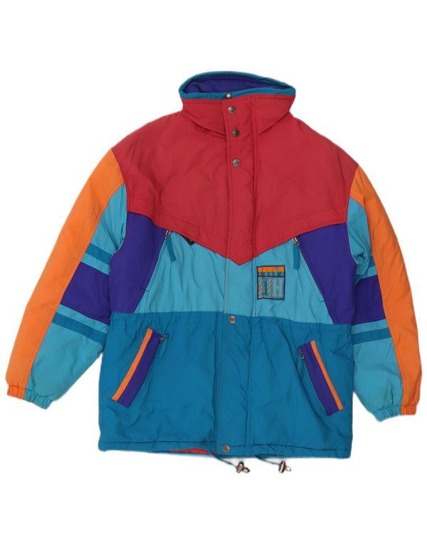 Diadora Chaqueta de esquí con capucha para hombre ES 42 XL Poliamida multicolor