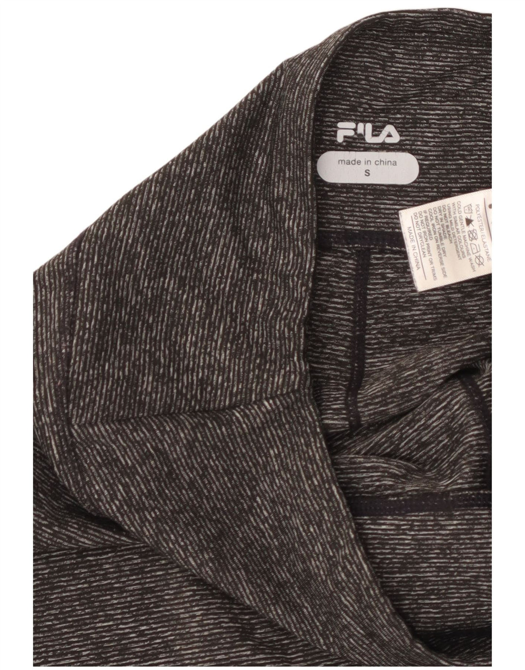 FILA Leggings capri gráficos para mujer Reino Unido 10 Pequeño poliéster gris a rayas