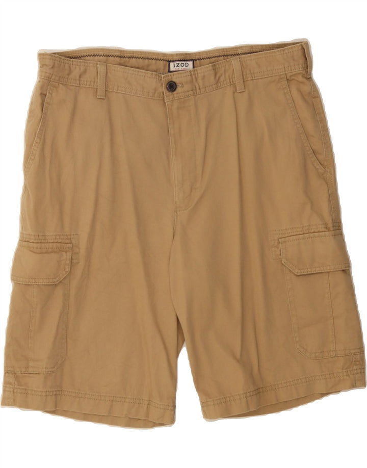IZOD Mens Cargo Shorts W36 Large Beige Cotton Vintage Izod and Second-Hand Izod from Messina Hembry 