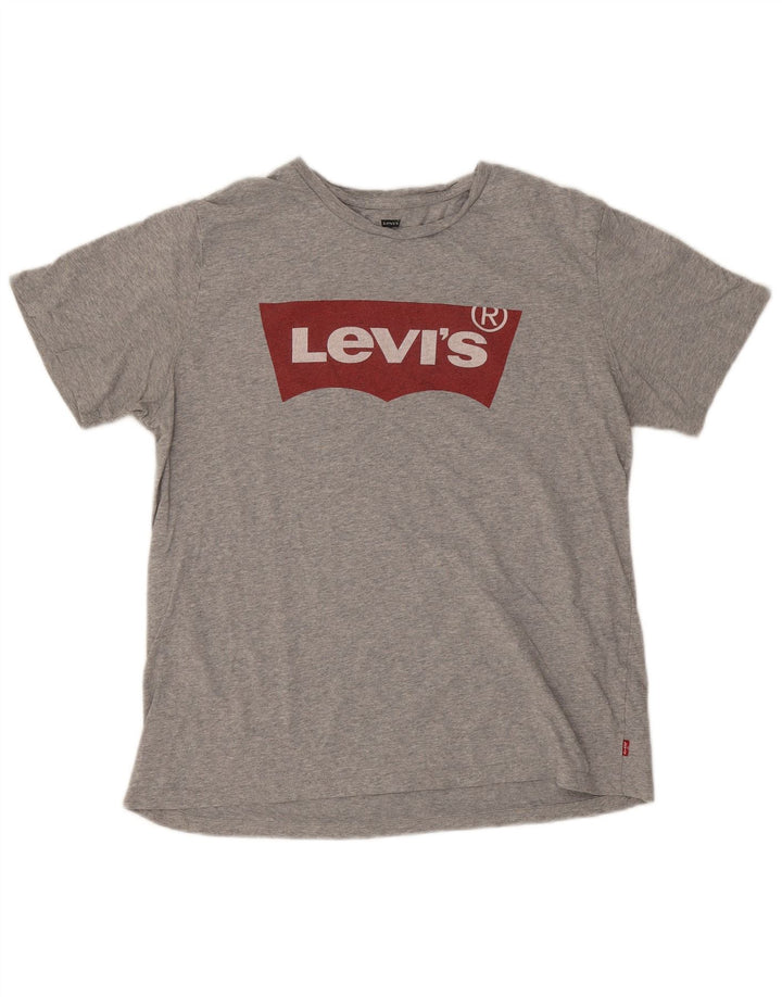 Levi's Camiseta gráfica para mujer Top UK 46 Large Grey