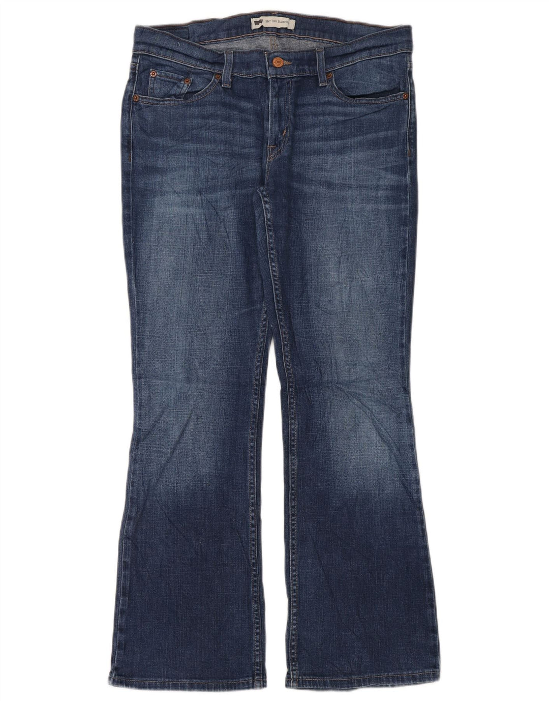Levi's Mujer 524 Vaqueros Super Low Bootcut W31 L30 Algodón Azul
