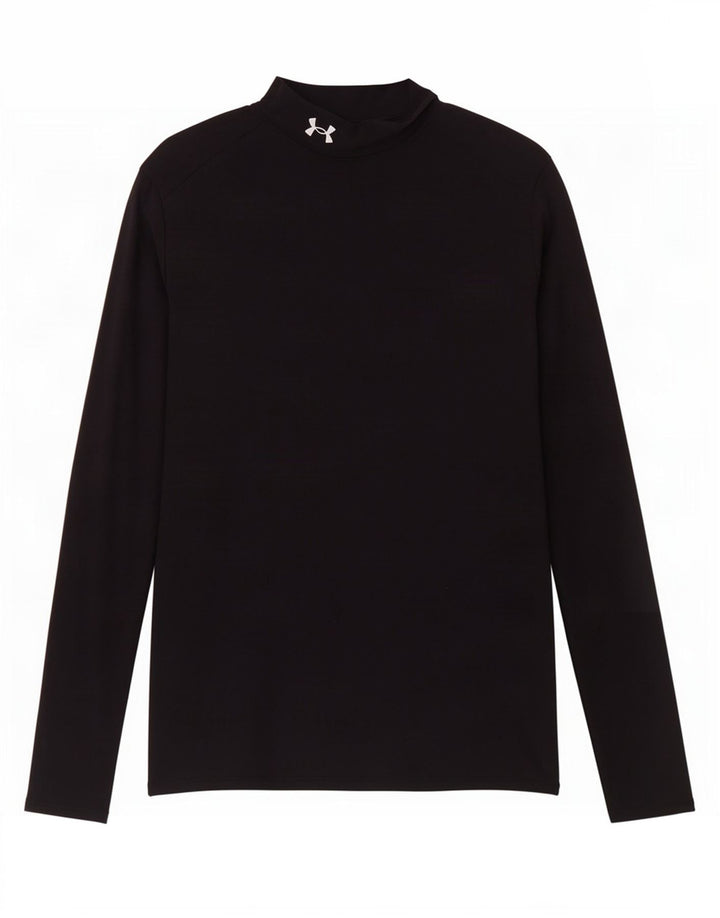 Under Armour Camiseta Cold Gear De Manga Larga Para Hombre Nylon Negro Mediano