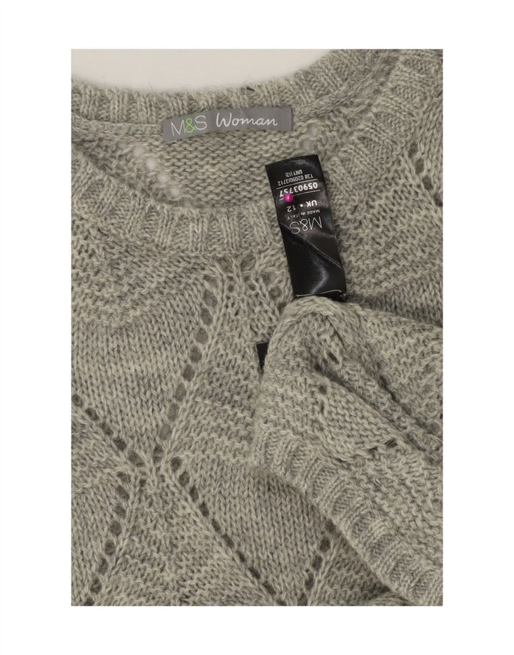 Marks & Spencer Vestido tipo jersey para mujer Reino Unido 42 Gris medio Argyle/Diamante