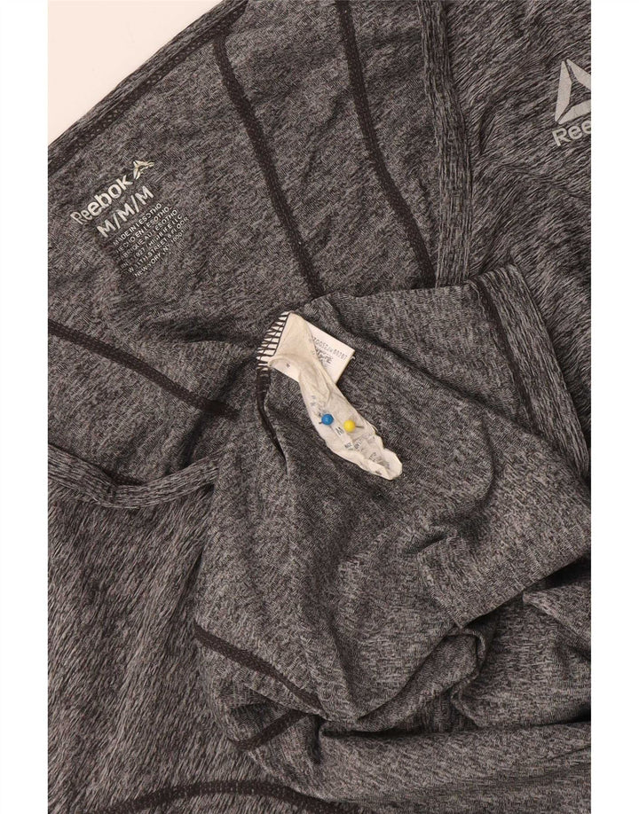 Reebok Camiseta para mujer Top UK 44 Poliéster moteado gris medio