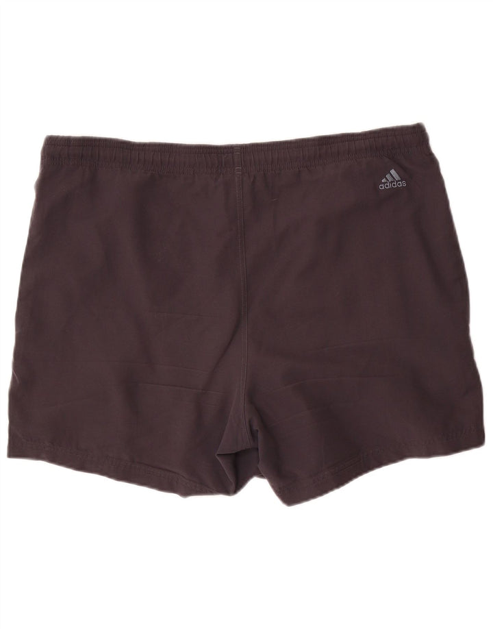 Adidas - Pantalones cortos deportivos para hombre, talla grande, poliéster negro