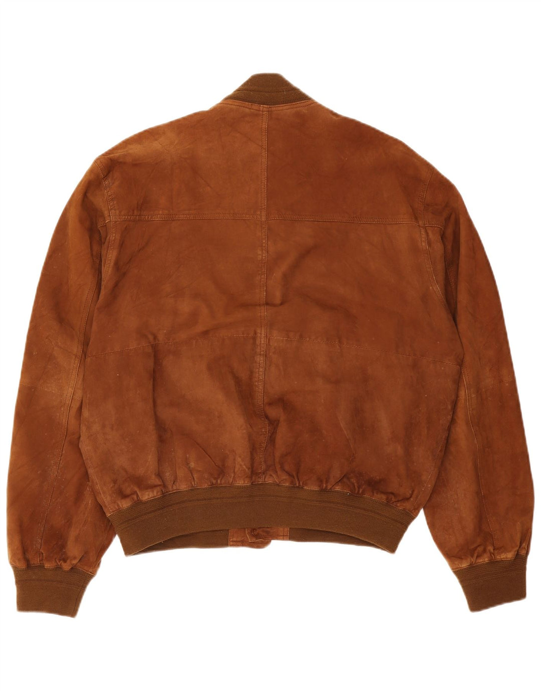 Vintage hombres ante bomber chaqueta Reino Unido 42 XL cuero marrón