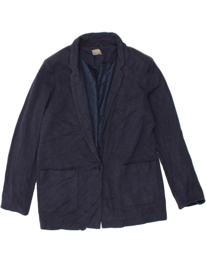 OASIS Womens Oversized 1 Button Blazer Jacket UK 16 Large  Navy Blue Vintage Oasis and Second-Hand Oasis from Messina Hembry 