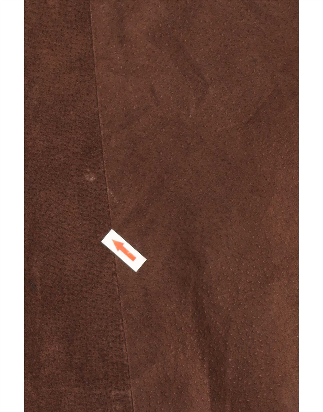 Vintage mujer suelta ajuste chaqueta de cuero Reino Unido 14 cuero marrón medio