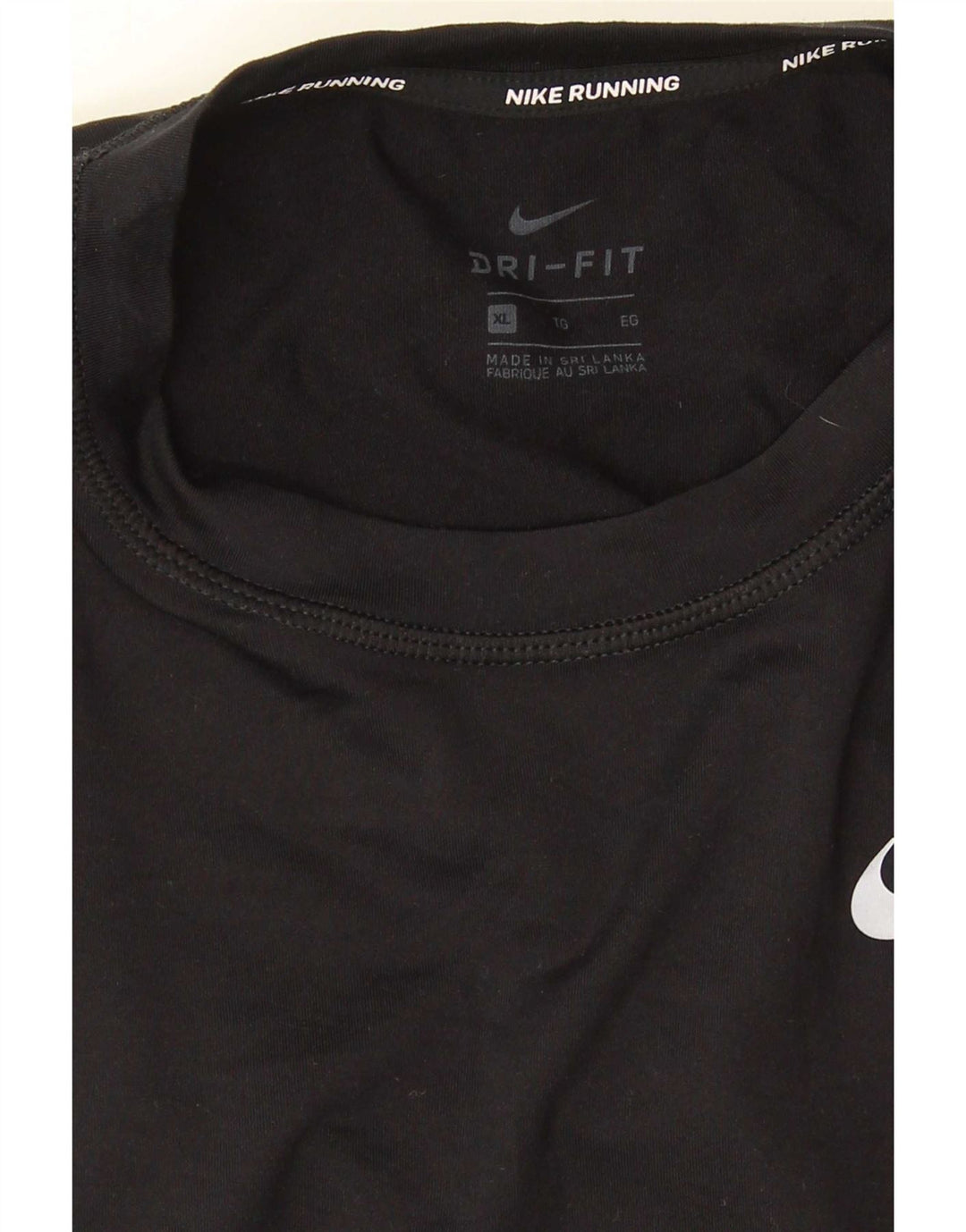 Nike Hombre Dri Fit Top Manga Larga XL Negro