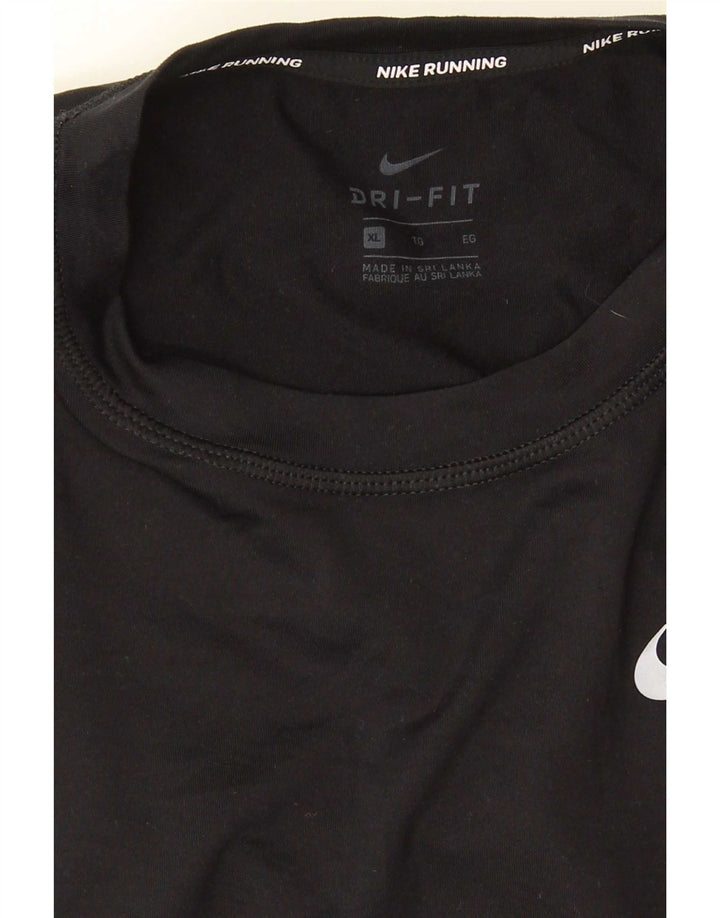 Nike Hombre Dri Fit Top Manga Larga XL Negro