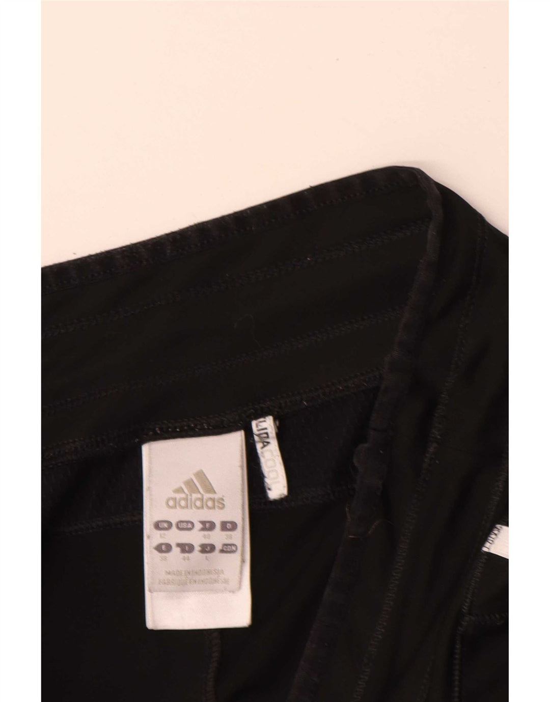 Adidas Bermudas deportivas para mujer UK 12 Medium Negro Poliéster