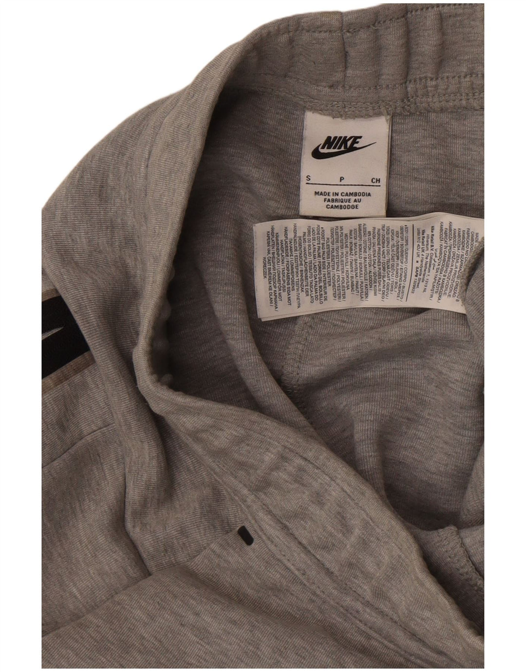 Nike Pantalones de Chándal para Hombre Joggers Small Gris Algodón