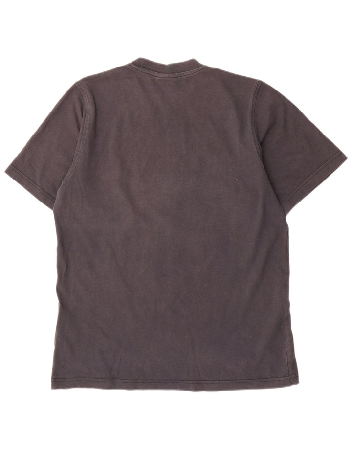 Adidas Hombre Camiseta Gráfica Top Algodón Gris Medio