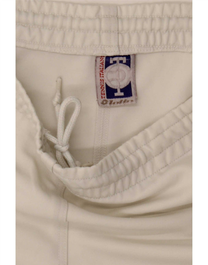 Pantalones Cortos Deportivos Lotto Hombre Blanco Mediano