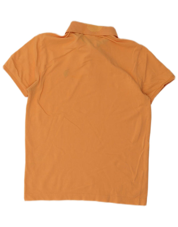 US Polo Assn Polo para hombre pequeño algodón naranja