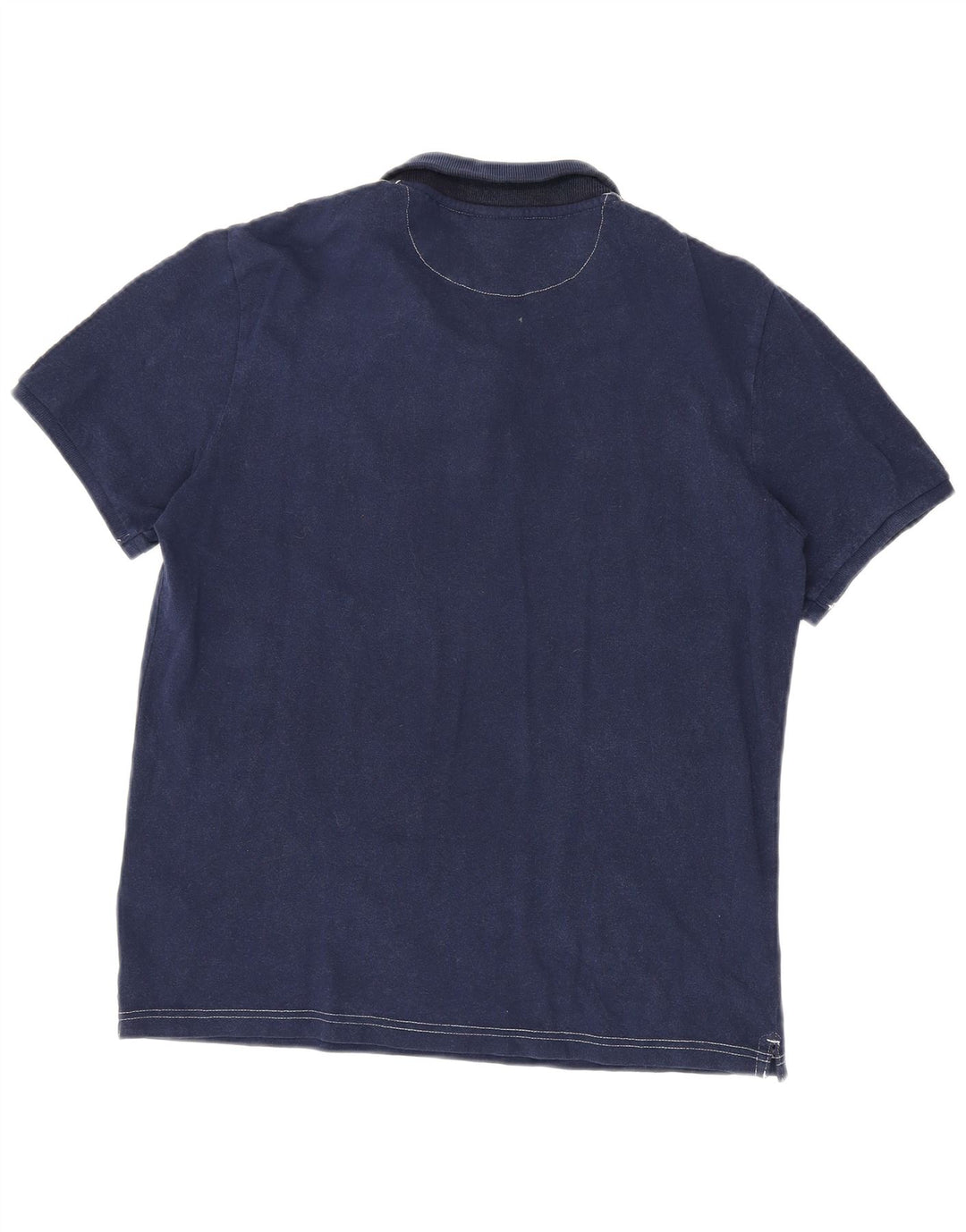 CHAMPION Polo gráfico para hombre de algodón azul marino mediano