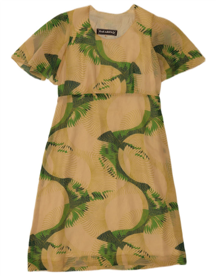 Bagarry Vestido Acampanado IT 44 Medio Beige Floral