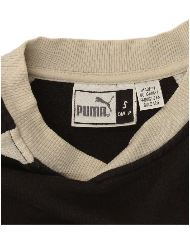 Puma Hombre Sudadera Gráfica Jumper Small Black Colorblock