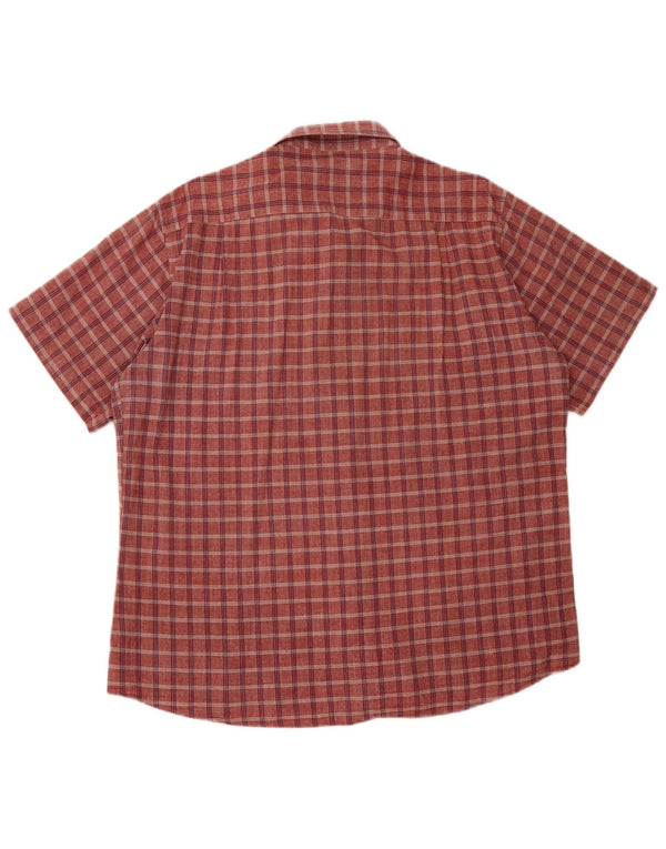 Coveri Camisa Manga Corta Hombre 3XL Cuadros Rojos