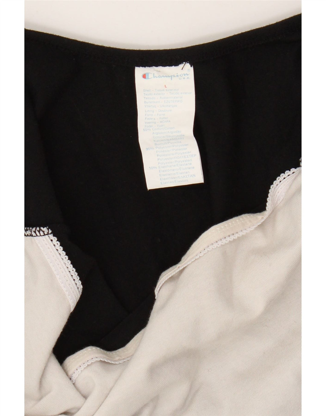 Champion Body para mujer UK 44 Grande Algodón negro