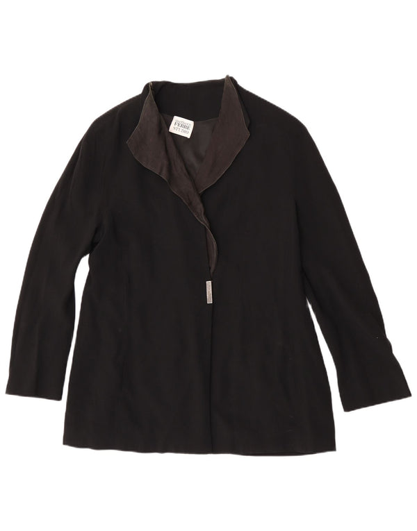 Gianfranco Ferre Chaqueta Blazer para Mujer UK 46 Grande Negro