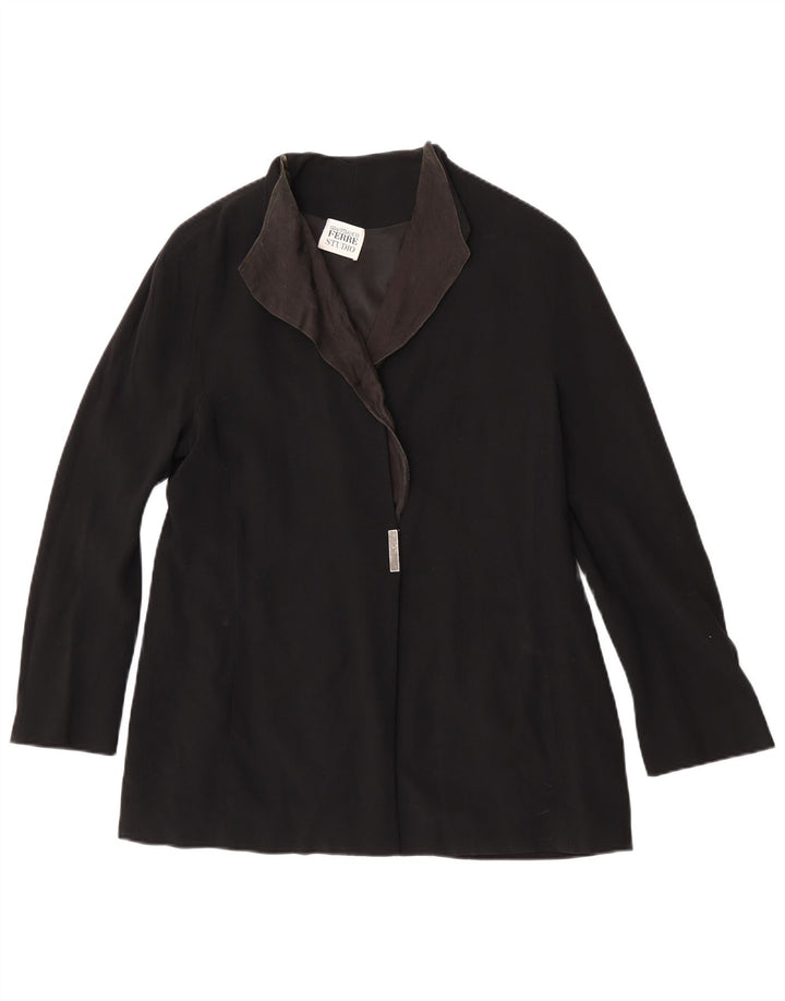 Gianfranco Ferre Chaqueta Blazer para Mujer UK 46 Grande Negro