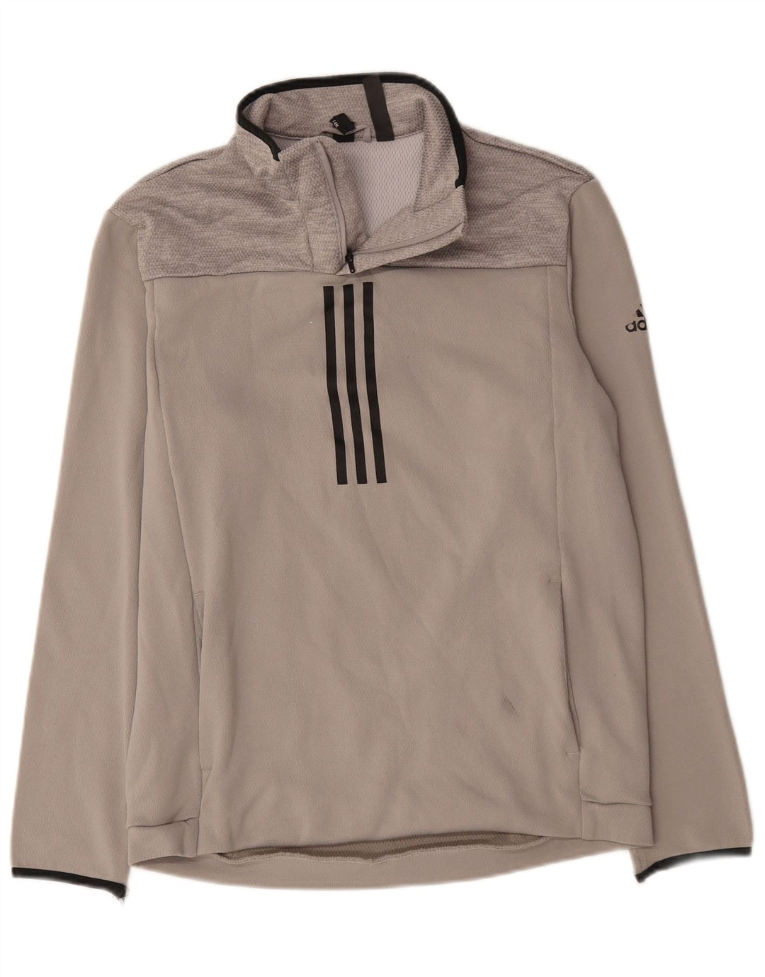 Adidas Climawarm Zip Neck Jersey Chándal Top Gris Medio Poliéster