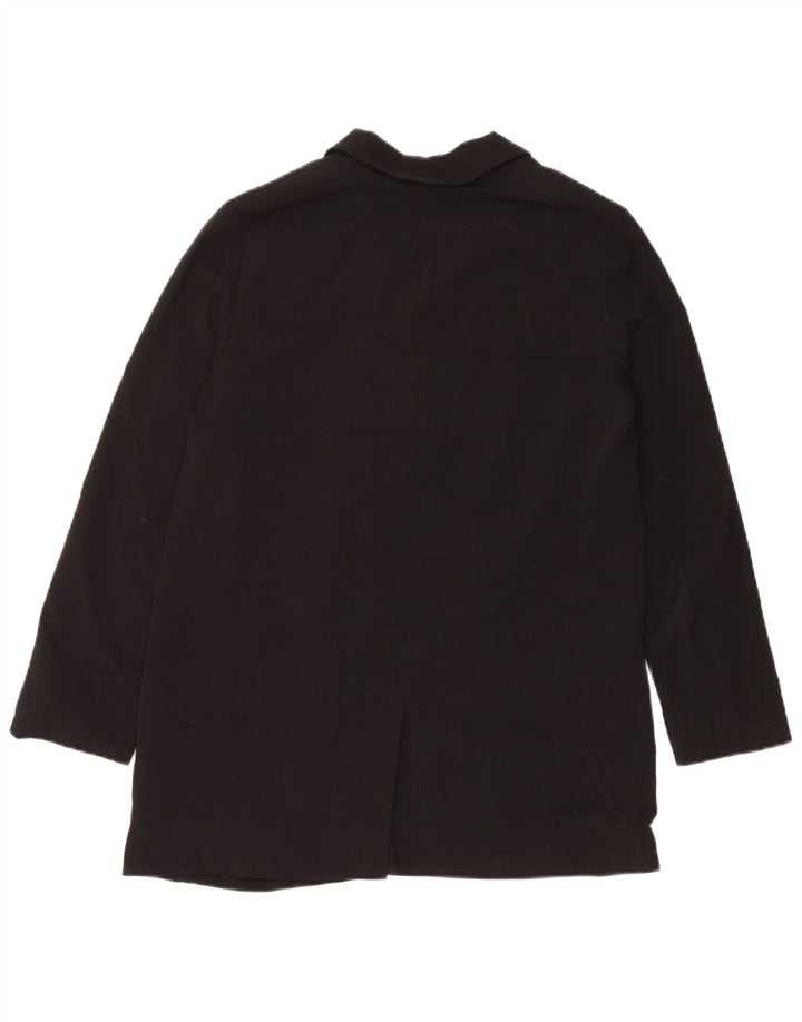 ALL SAINTS Chaqueta tipo blazer abierta para mujer UK 10 Small Poliéster negro