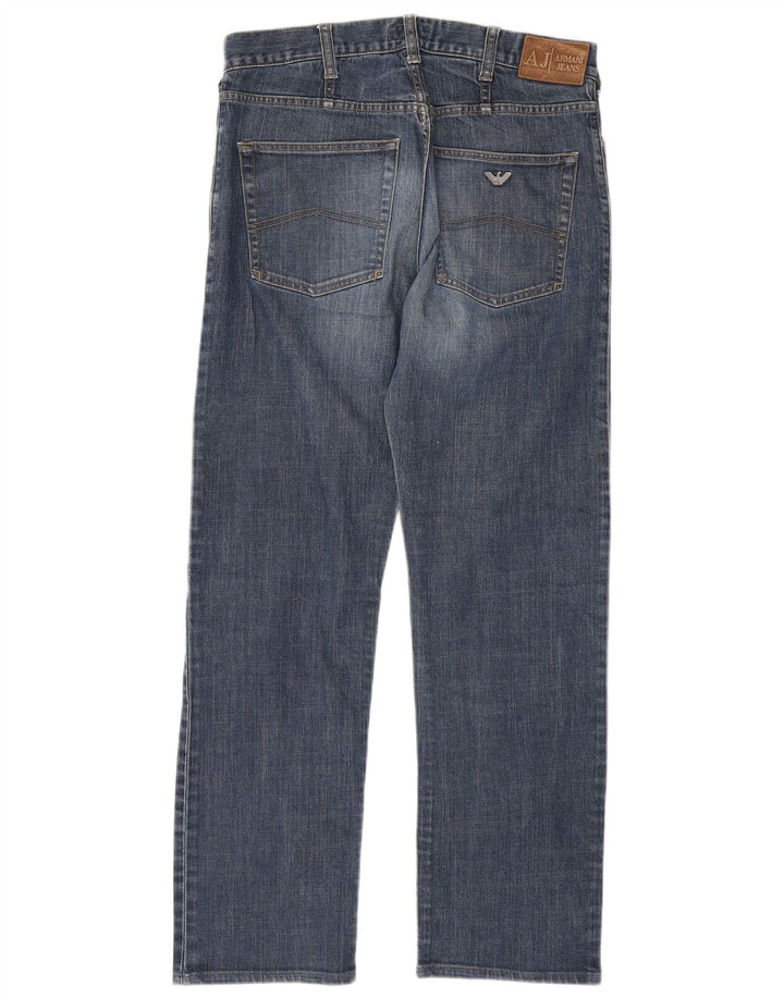 Vaqueros Armani Hombre Rectos W32 L31 Algodón Azul