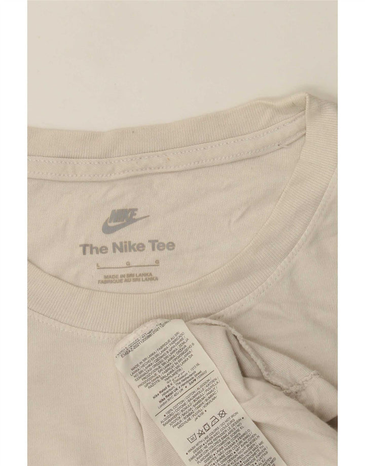 Nike - Camiseta para hombre, talla grande, color beige, algodón