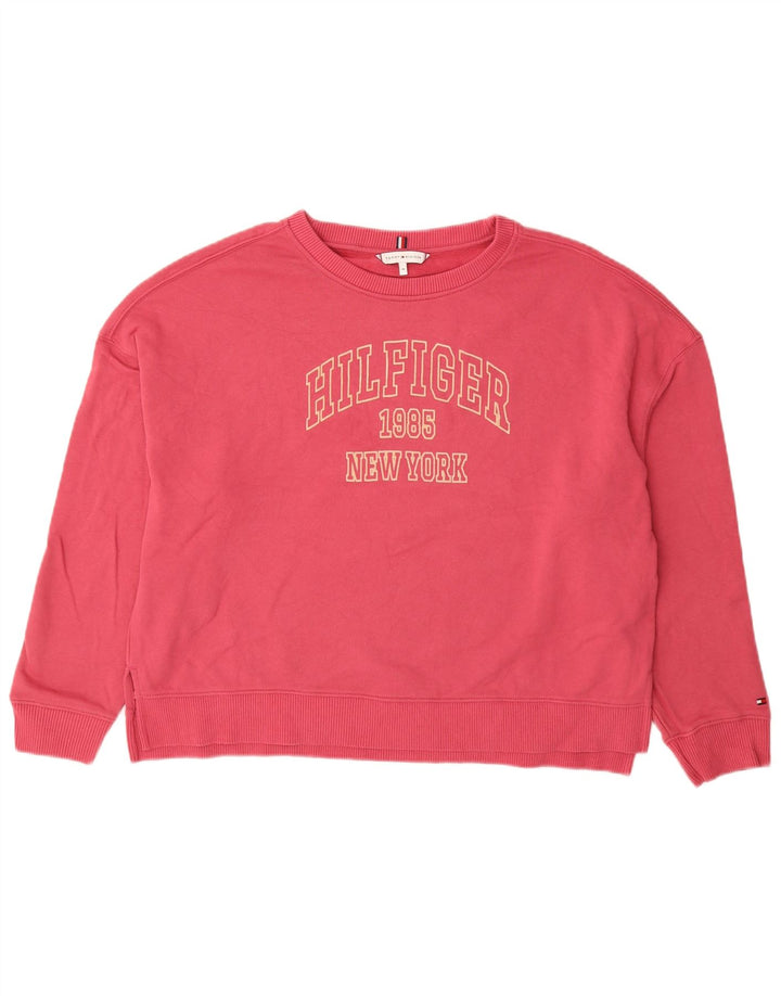 TOMMY HILFIGER Sudadera gráfica para mujer Jersey UK 40 Medium Pink
