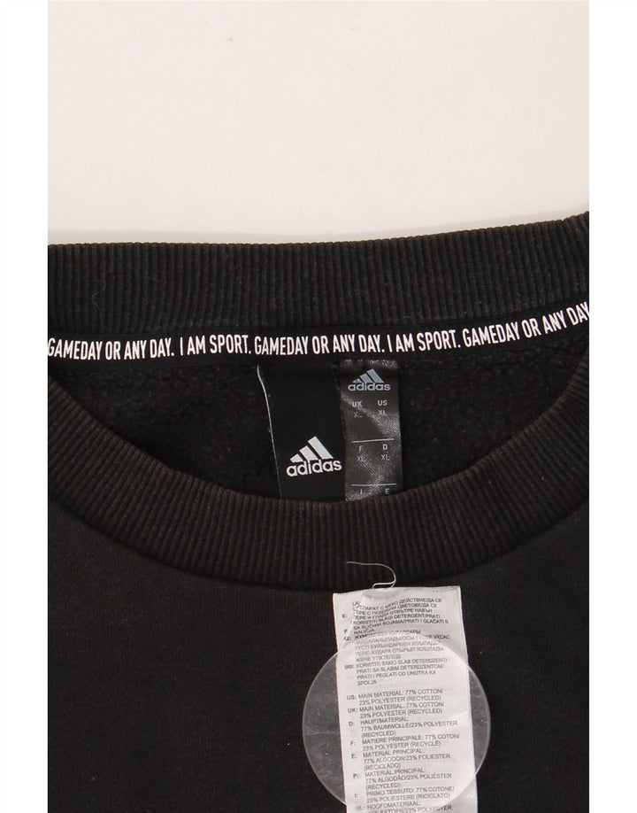 ADIDAS Sudadera gráfica para hombre Jumper XL Algodón negro