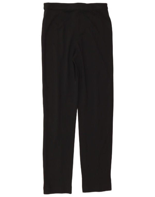 Marks & Spencer Pantalones de traje ajustados para mujer UK 8 Small W28 L30 Viscosa negra