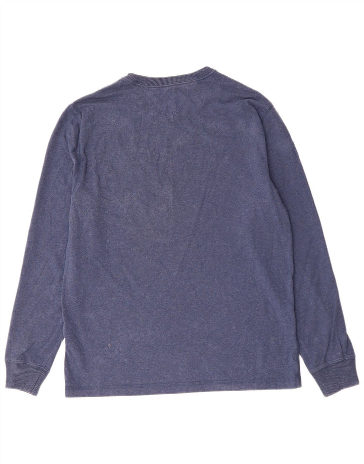 TOMMY HILFIGER Top gráfico New York de manga larga para hombre Azul marino mediano