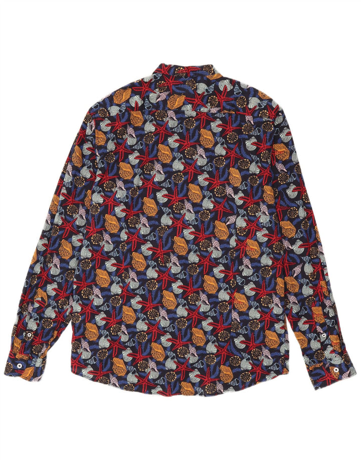 Bread & Buttons Camisa Hombre XL Algodón Estampado Animal Multicolor