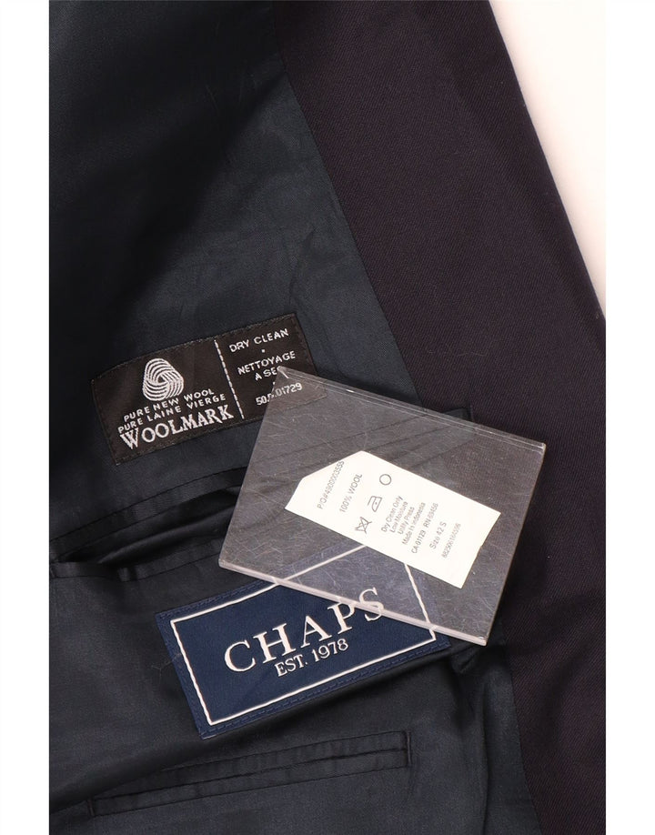 Chaps Chaqueta tipo blazer de 2 botones para hombre UK 42 XL Lana azul marino