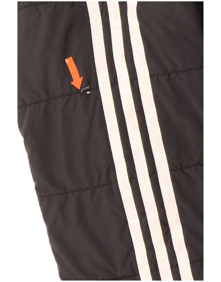 ADIDAS Chaqueta acolchada con capucha para niño 7-8 años Negro Poliéster