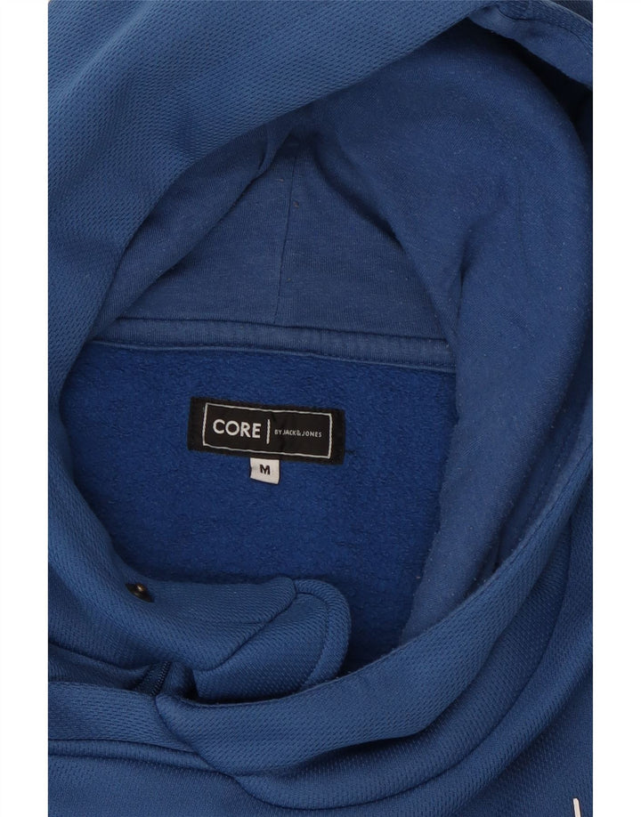 Jack & Jones Hombre Core Graphic Sudadera Con Capucha Jersey Azul Medio Poliéster