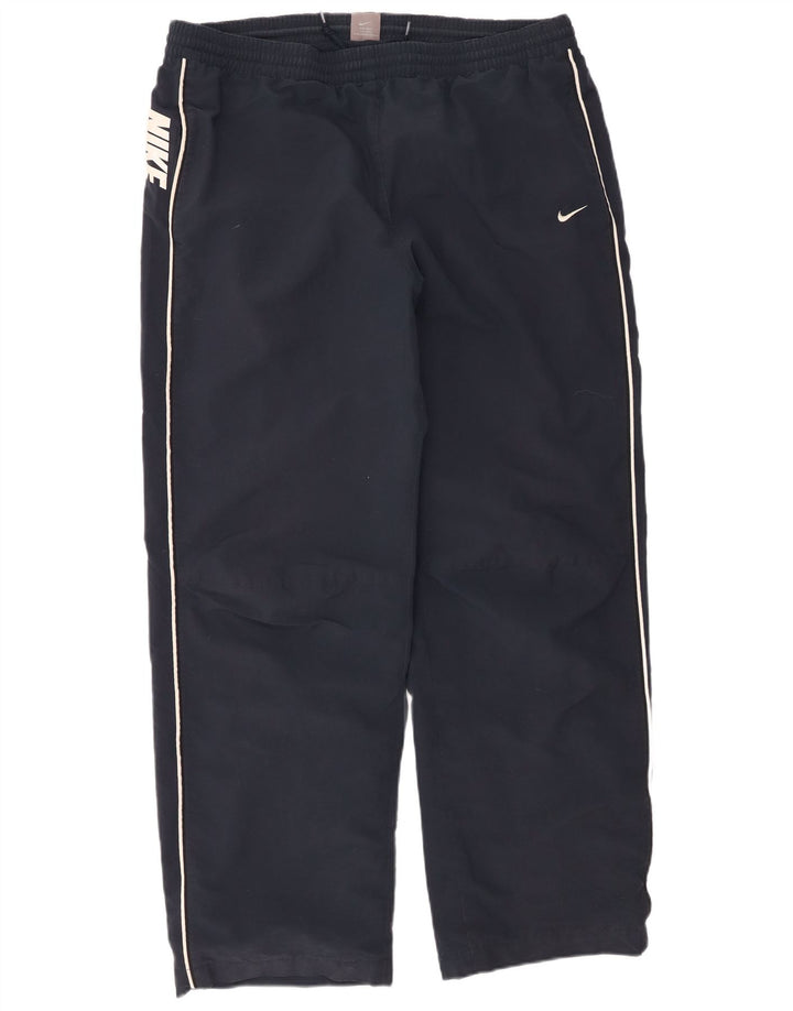 Nike - Pantalones de chándal con gráfico para hombre, talla grande, poliéster, color azul marino