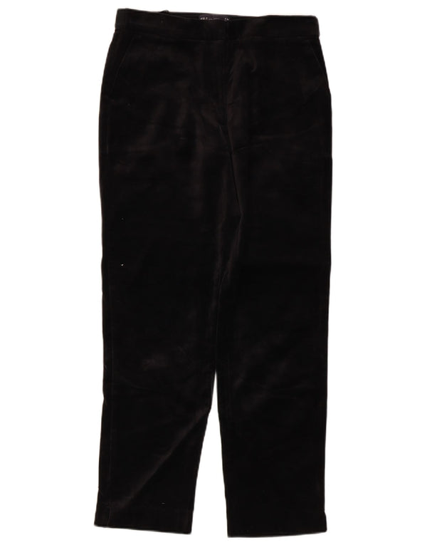 Marks & Spencer Pantalones cortos de terciopelo para mujer UK 8 Small W28 L25 Negro