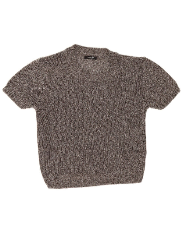 Massimo Dutti Jersey con Cuello Barco para Mujer UK 6 XS Gris Moteado