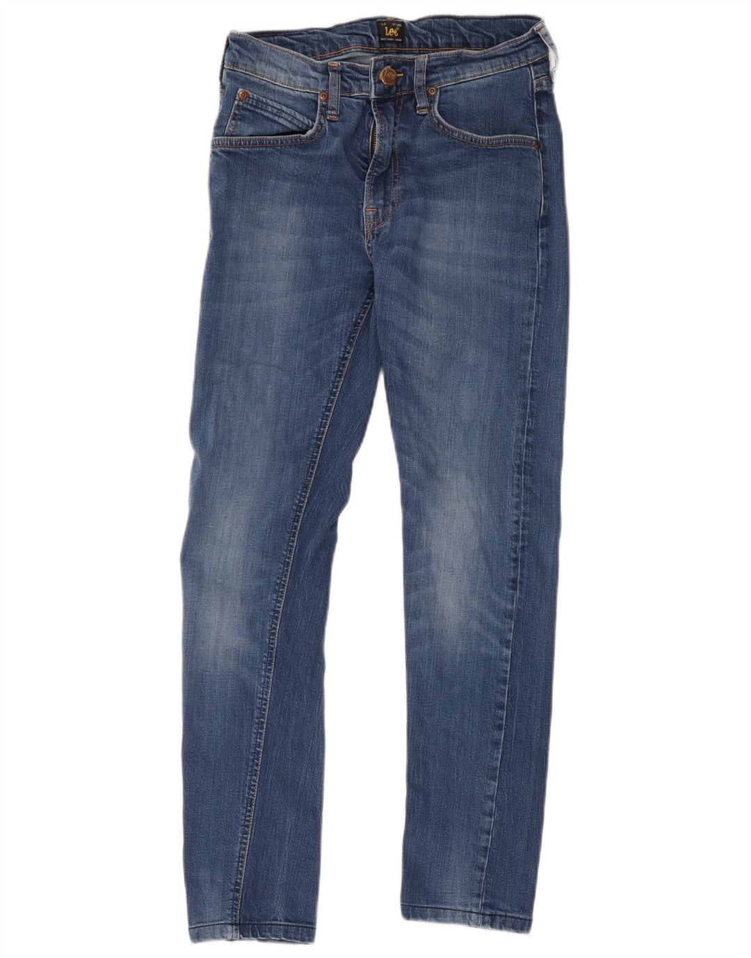 Vaqueros Lee Luke Slim para Mujer W29 L28 Algodón Azul