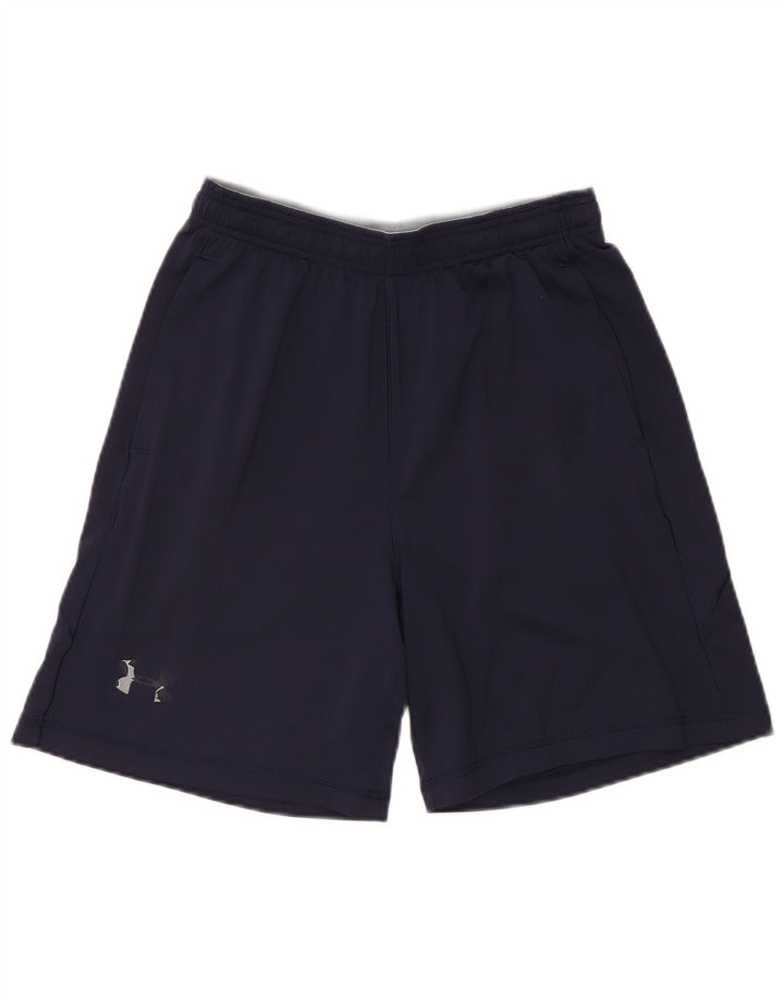Under Armour Pantalones cortos deportivos Heat Gear para hombre Poliéster azul marino mediano