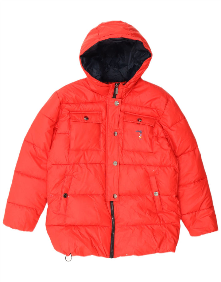 Trussardi Chaqueta acolchada con capucha y gráfico para niño 11-12 años Rojo Poliéster